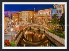 Peelable Sticker Wall Poster, DisneySea Night View, 784 585mm