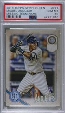 2018 Topps Gypsy Queen Missing Nameplate Miguel Andujar #277 PSA 10 GEM MT 1b9