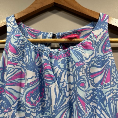 LILLY PULITZER Youth Girls Size M (7/8) Sleeveless All Over Print Maxi Dress - Picture 7 of 17