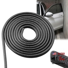16.4Ft 5M Car Door Edge Guards Rubber, No Glue, U Shape Car Door 16.4ft Black