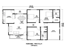 Custom tiny modern cottage house plan 3 Bedroom & 2 Bathroom with garage + CAD