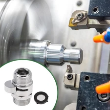 Brass Pipe Fittings 1/2"Male Double external thread straight valve 1.57" 1 Pc