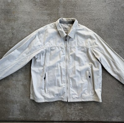 Vintage LLBean Men s XXL Chore Cotton Jacket Full Zip 