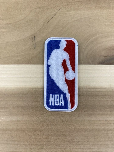 NBA LOGO EMBROIDERED IRON ON PATCH 1 X 2.5"  FREE SHIP