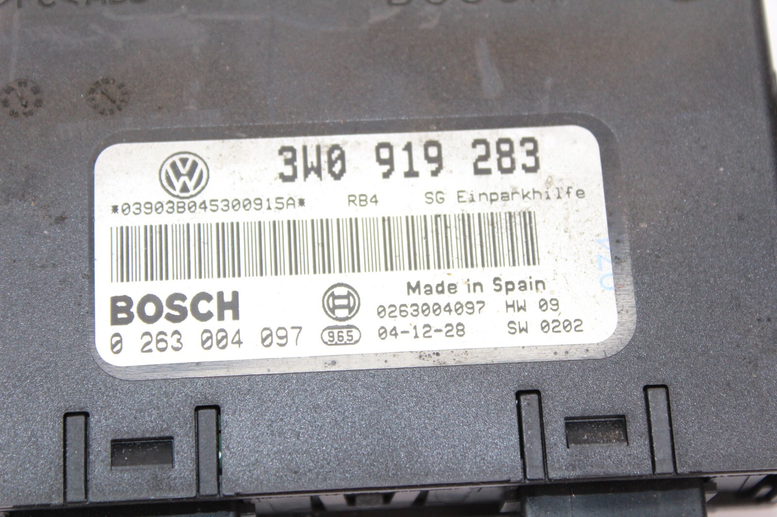2003-2007 Bentley Continental GT Parking Distance Control Module OEM 3W0919283