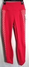 Spiritual Gangster Pink Geometric Jade Dream Tech Eco Jersey Leggings Small NWT
