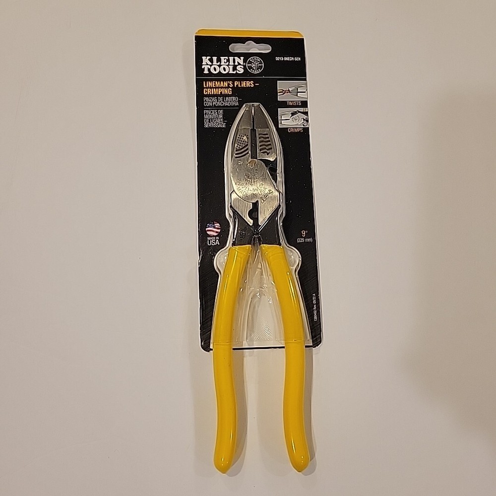 Klein Tools 9-Inch High Leverage Side Cutting Pliers D213-9NECR-SEN  