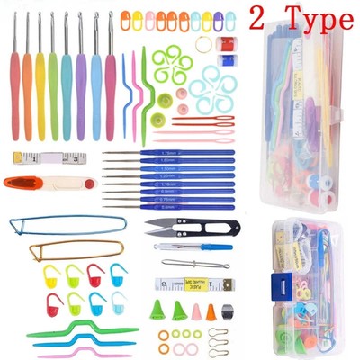 Crochet Hook Set Knitting Needles Set Stainless Steel Home Use Sewing Tool DTY C