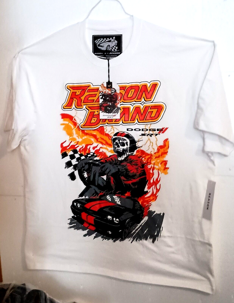 Dodge + Reason SRT Hemi Challenger Skull Flames Racer MOPAR