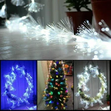 10 Meters 100 LED Twinkle Fiber Optic Light Fairy String Lights Party US/AU Plug