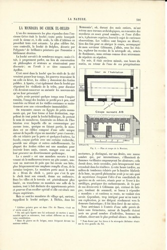 Egypte - La Mandara du Cheik EL-Beled - - Article de presse 1904 - Imagen 2 de 3