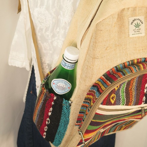 Hemp Backpack | Organic |THC Free | Eco Friendly | Free of Toxic Chemicals |L ॐ - Picture 7 of 8