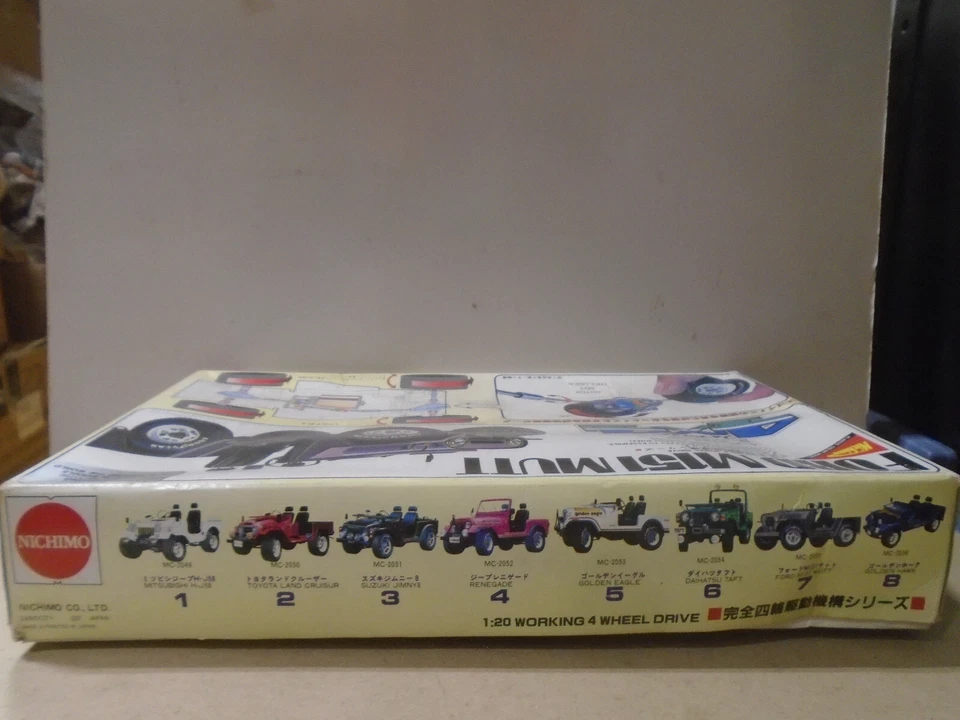 VINTAGE NICHIMO #MC-2055 1/20 SCALE 4X4 FORD M151 MUTT MINT IN BOX - Image 4 of 4
