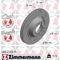 2X Zimmermann Formula Z Bremsscheibe 460.4533.75