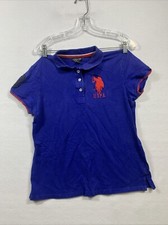 U.S. Polo Assn. Boys Size XL Blue Short Sleeve Polo Shirt