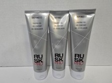 Lot of 3 Rusk Pro Define 02 Shaping Gel Controls Curls Eliminate Frizz 4 oz New