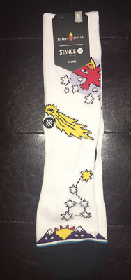 STANCE 'Eagle Star' Richard Cavolo White Socks M MEDIUM - 6-8.5  - NEW!