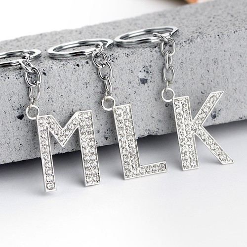 Sparkle Crystal Alphabet Keychain Initial Letter Key Ring Chain #66 Hot A-Z @ - Picture 9 of 38