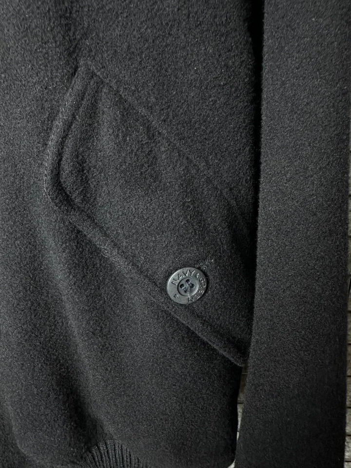 Vintage Navy&Green Wool Jacket 90s Size Medium - Image 2 of 4