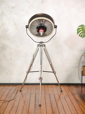 Vintage Black Hospital ALM Operating Light on Bilora Tripod, Retro Floor lamp