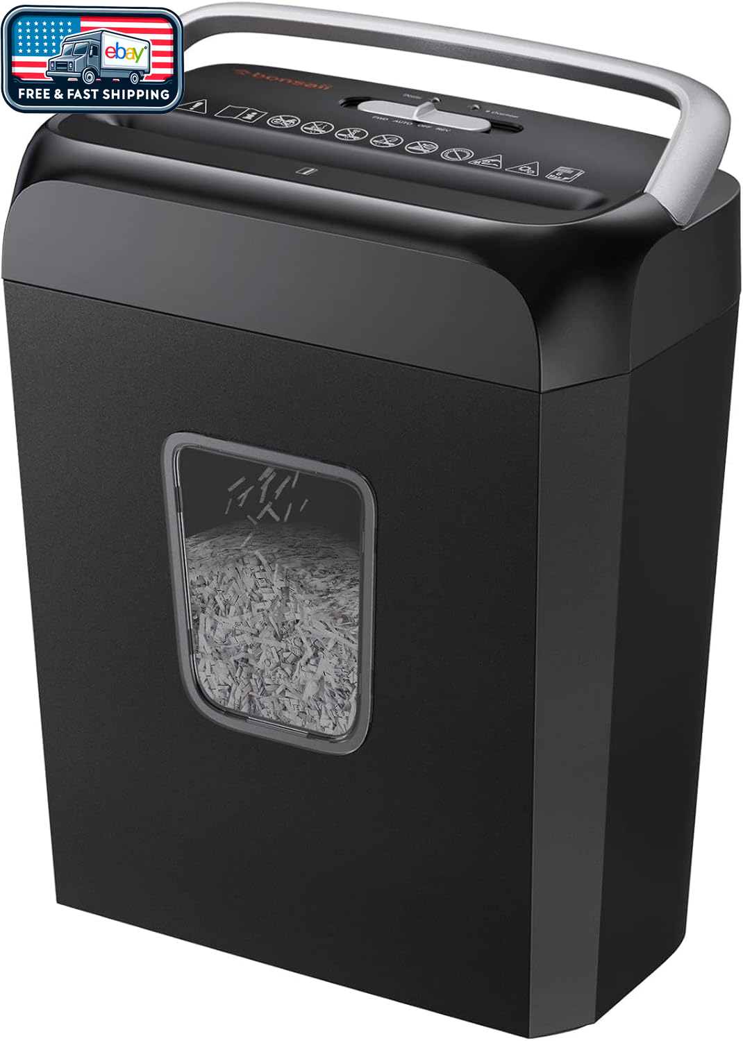 Paper Shredder, 5-6 Sheet Crosscut, 3.4 Gal, P-4 Security Level-image