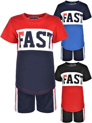 Kurze Hose Stoff Shorts Oberteil Top Sommer Set T-Shirt Capri Kinder 30310