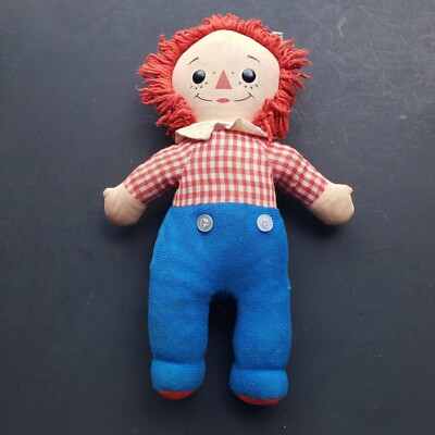 Vintage Knickerbocker Original Raggedy Andy 11'' Beanbag Body Full Length Pants