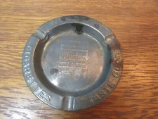 Vintage 3" TIN CIGARETTES Winston ADVERTISING  Ashtray 