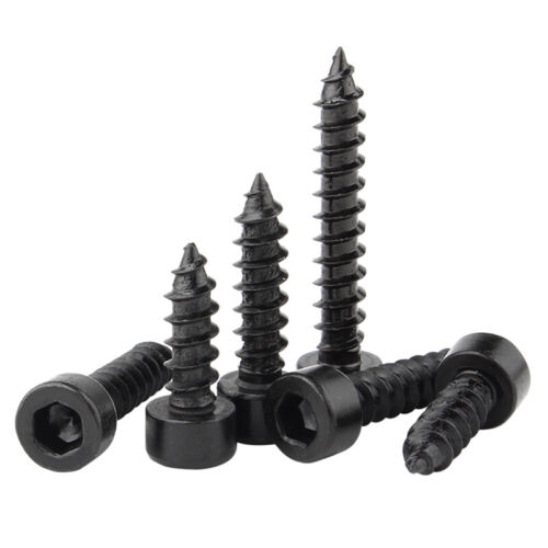 Grade 8 Socket Allen Key Cap Screws Self-tapping Wood Bolts Black Zinc M1.7~M6 - Picture 4 of 6