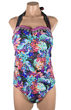 Swimsuits For All Women's Plus Size Ruched Underwire One Piece Swimsuit 16