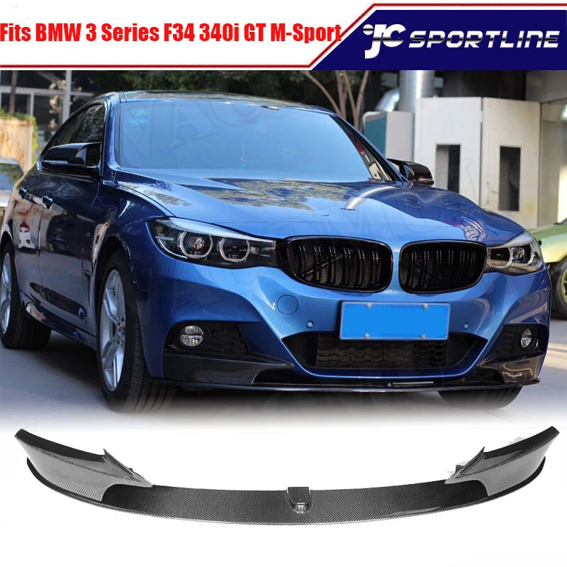 Fits BMW 3 Series F34 340i GT M-Sport Carbon Front Bumper Lip