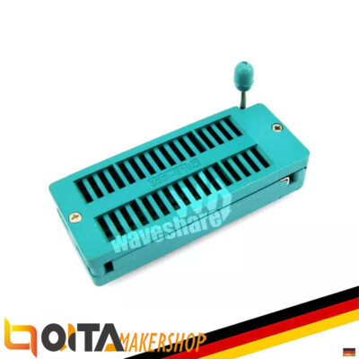 Waveshare DIP 32 Pin ZIF-Sockel (Grün), IC-Test & Brennsockel für DIP32 Gehäuse