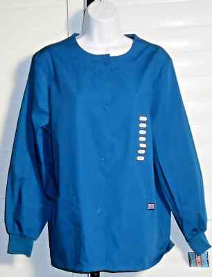 Cherokee Caribbean Blue Nurses Uniform Scrub Jacket Size XS NWT