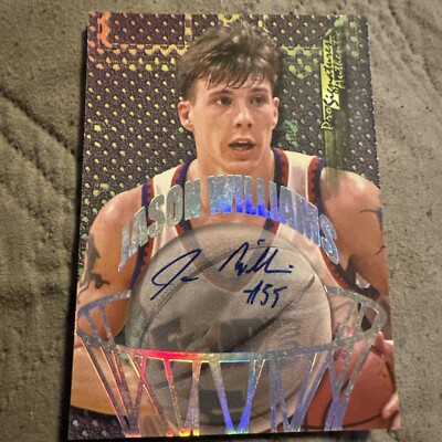 Jason Williams 1998 Impulse Pro Signatures Authentic (Blue Ink) Rookie Auto RC