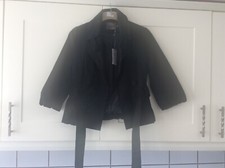 Ladies New Short Size 10 Black Jacket By Fever