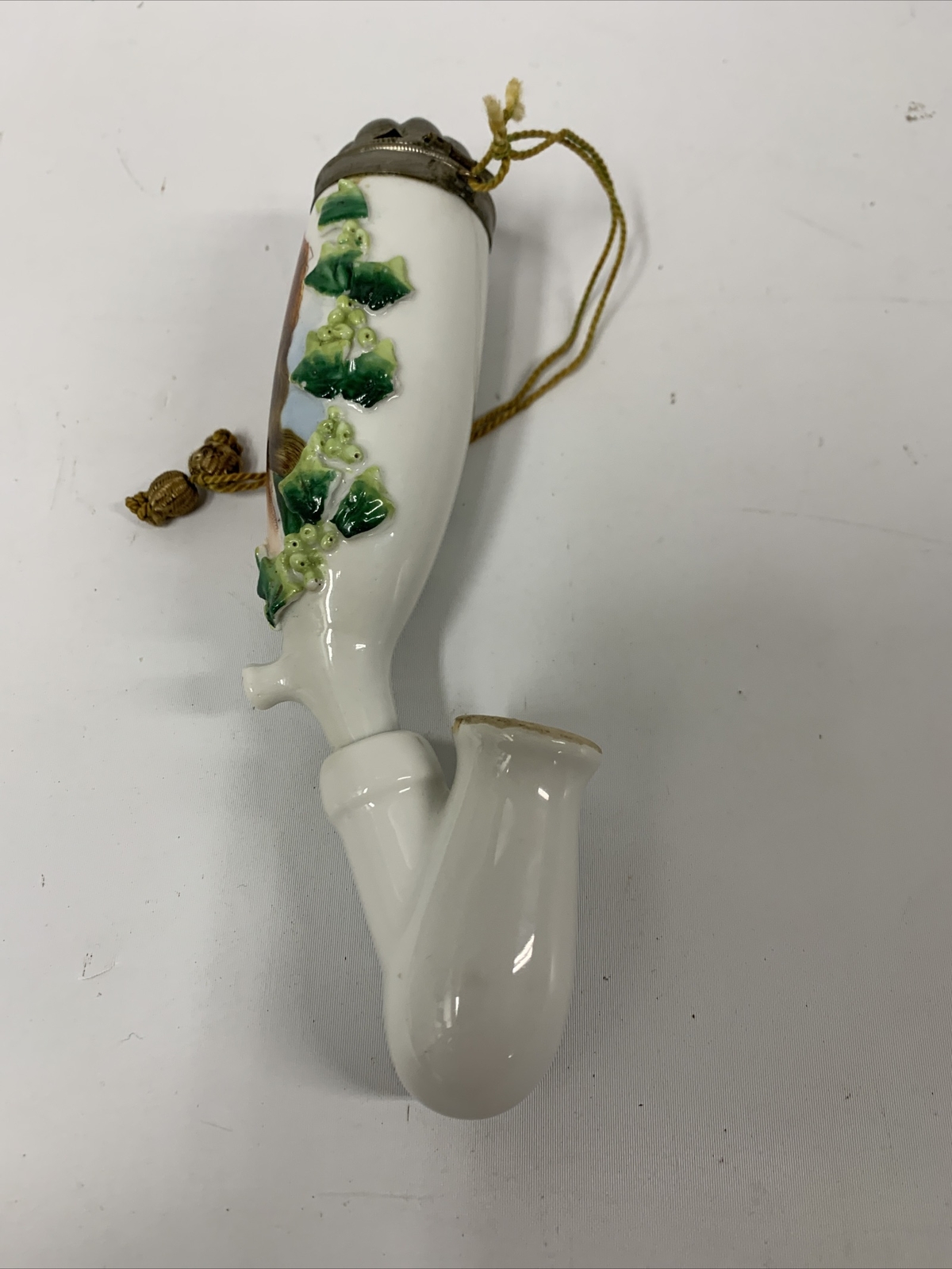 Antique German Porcelain Pipe Bowl Painted Woman Lady Kaiser eBay