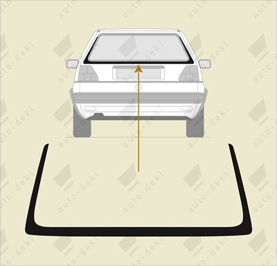 Fits VW Mk2 Golf GTI - One Piece Tailgate Decal Sticker *CORRECT TEXTURED VINYL*