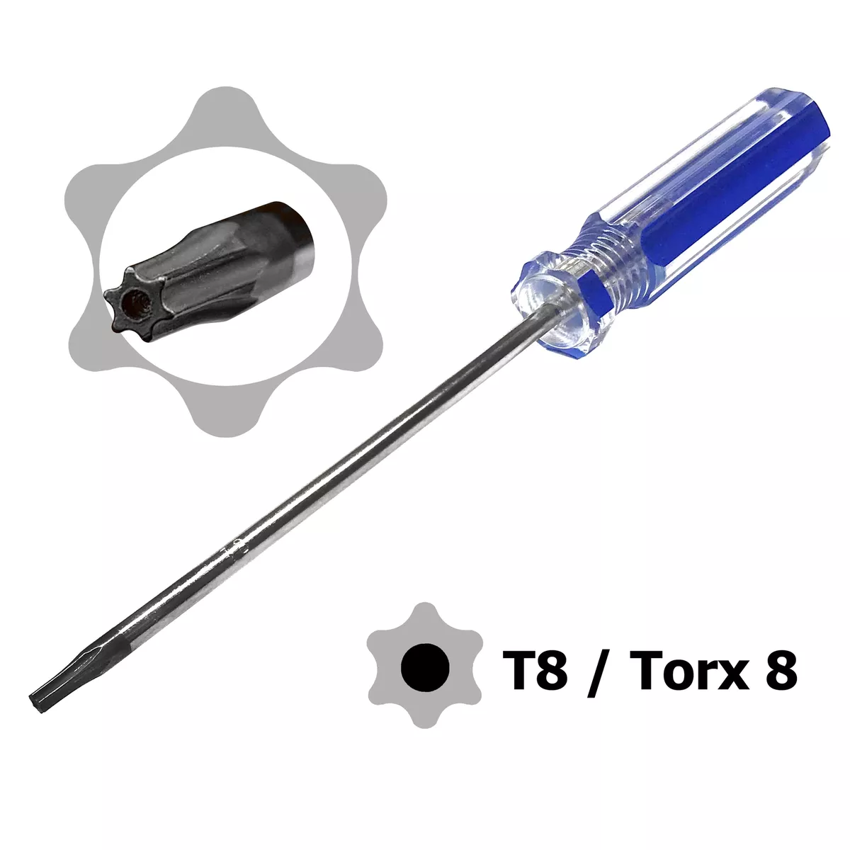 Schraubendreher Torx T8 für PS 4 Xbox 360 GEHÄUSE ÖFFNEN SPEZIAL WERKZEUG  +LOCH