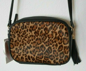 small leopard print purse