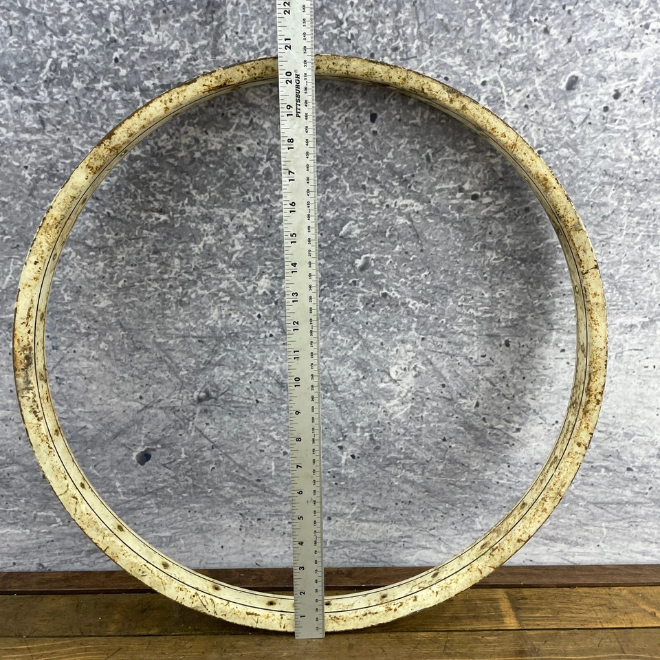 24 in Schwinn S2  Rim Hoop White 28h Balloon Tire Tubular Cruiser  OG 60s - Image 3 of 4