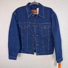 Vintage Liz Wear Jacket Women Medium Denim Trucker Chore 80s 90s Claiborne New
