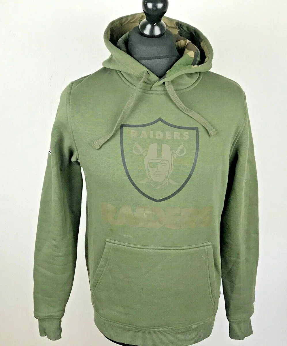 Oakland Raiders New Era NFL Camo Hoodie Men's Size S Military Green  Sweatshirt