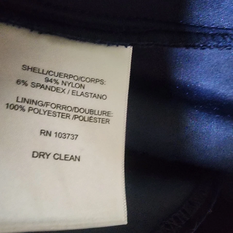 Vestido Donna Morgan Shift 12 Azul Marino Manga 3/4 Terciopelo Cachicho Hada Foto 4 de 4