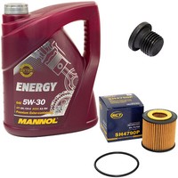 MotoröL ÖLfilter SH4790P 5W30 5 Liter + ÖLablassschraube FüR Skoda Fabia VW Polo