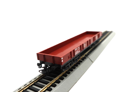 Marklin, HO, 4473, Deutsche Bahn Brown Low Sided Flat Car Wagon, C-8 LN/OB - Picture 6 of 23