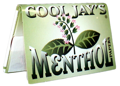 menthol sheets for cigarettes 6 Booklets Cool Jay's 1.5 Menthol Flavored 1 1/2 Cigarette Rolling Papers  for sale online