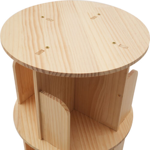 4 Tier Rotating Bookshelf Organizer Floor Standing Storage Shelf Display Rack US - Picture 9 of 12