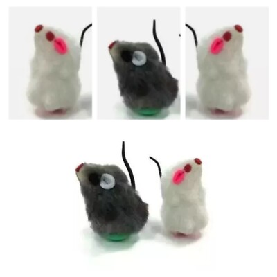 GO CAT DA WOBBLE MOUSE KITTEN CAT SMALL PET INTERACTIVE TOYS COUNT OF 12 MICE