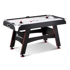 MD Sports 60" 2-Player Air Hockey Table with Digital Scoreboard and Lights