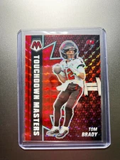 Tom Brady Mosaic Fanatics Red Prizm SSP Touchdown Masters Blaster Exclusive